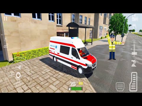 Ambulance Simulator 2021 - Minibus Car Driving Sim -  Best Android Gameplay