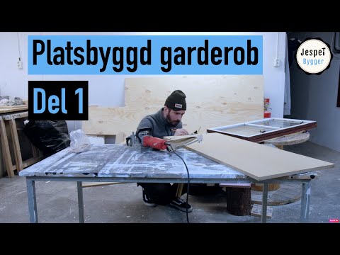 Platsbyggd garderob - Del 1: Skåpstommar