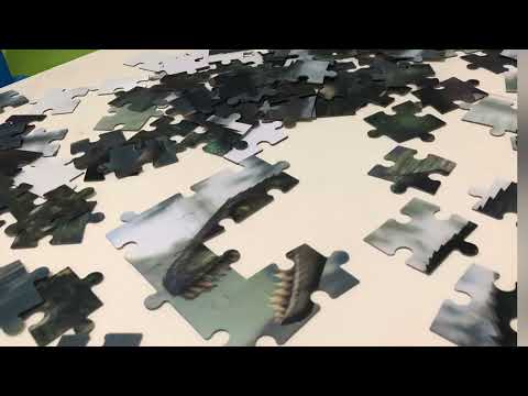 AIden & Kingsley - Like to play a Dinosaur Puzzles🦕