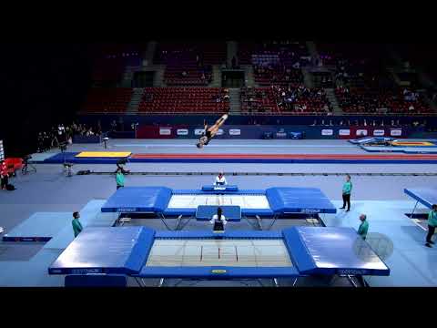 MILETTE Sarah (CAN) W - 2022 Trampoline Worlds, Sofia (BUL) - Q Trampoline Exercise 2