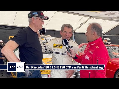 MOTOR TV22: Der Mercedes 190 E 2.5-16 EVO DTM von Ferdi Weischenberg mit dem Fahrer Roland Asch 2022