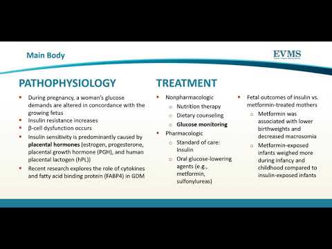 Thumbnail image of video presentation for Gestational Diabetes: Understanding the Disease and Innovations in Diagnosis and Treatment