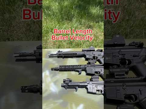 The effect of barrel length on bullet velocity