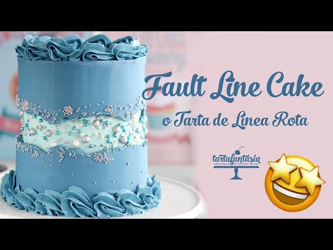 Cómo hacer una FAULT LINE CAKE o TARTA DE LÍNEA ROTA