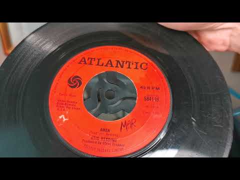 Amen ~ Otis Redding ~ 1968 45rpm Atlantic 7" SIngle ~ 1963 Bush SRP31D Record Player ~ Steve Cropper