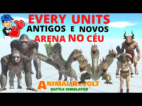 Antigos e Novos vs Every Units - ARENA NO CÉU -  Animal Revolt Battle Simulator