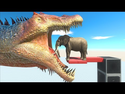 GIANT SPINOSAURUS FEEDING every unit - Animal Revolt Battle Simulator ARBS