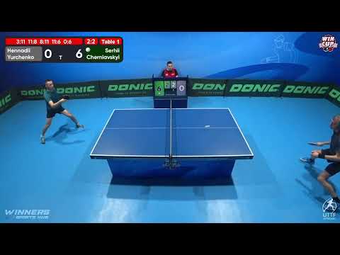 08:00 Hennadii Yurchenko 2-3 Serhii Cherniavskyi West 1 WIN CUP 13.11.2022 | TABLE TENNIS WINCUP