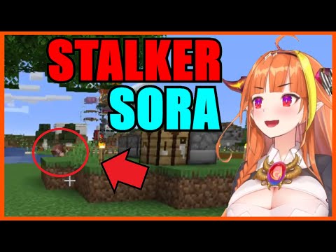 Shocking! Coco catches Sora stalking in Minecraft!