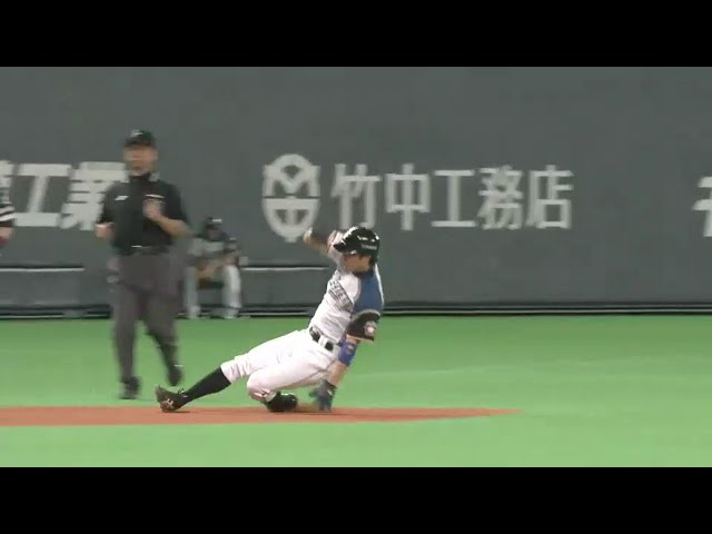 【1回裏】ファイターズ・中島卓 リーグトップ32個目の盗塁は三盗で決めた!! 2015/9/21 F-H