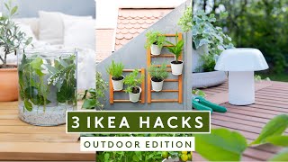 3 DIY Outdoor Ikea Hacks - günstige Deko für Balkon, Garten oder Terrasse