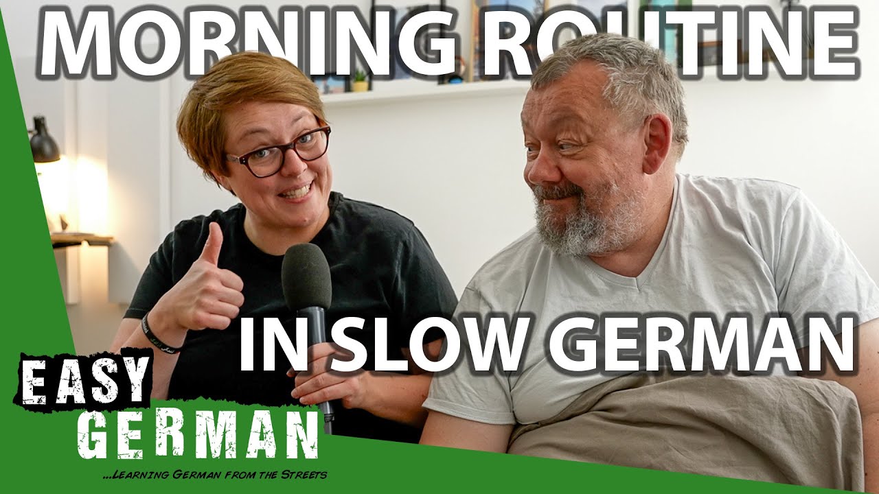 Our Morning Routine in Slow German | Super Easy German 232 - YouTube video featuring the word lernen