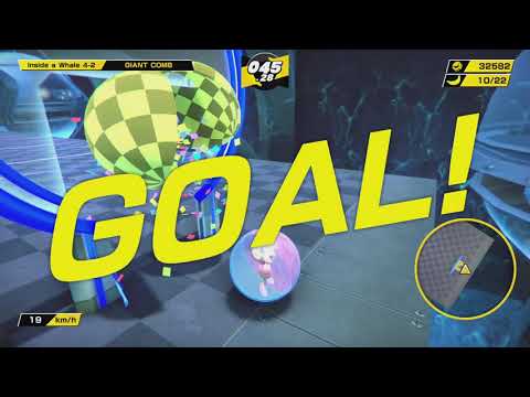 Inside A Whale 4-2 Giant Comb - Super Monkey Ball Banana Mania