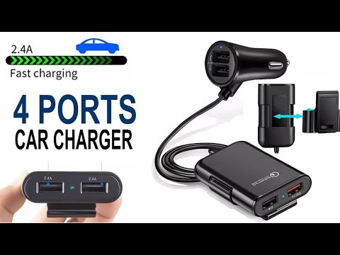 Mobile Car Charger 4 Port Mars (Black)