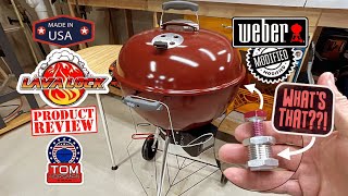 Weber Charcoal 22” Kettle Grill Modifications / How To Add A Temperature Probe Port From Lava Lock