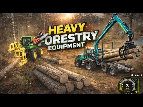 Heavy Forestry Equipment in Action | Farming Simulator Logging Gameplay