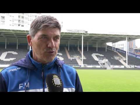 Felice Mazzu avant la finale des PO2