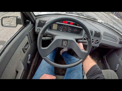 1993 Peugeot 205 [1.9 D 64HP] | POV Test Drive #1900 Joe Black