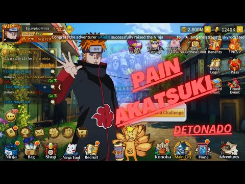( konoha legend ) Novo Jogo de Naruto para Celular  👏🏻👏🏻 Ataque de Pain e os caminhos 🎮