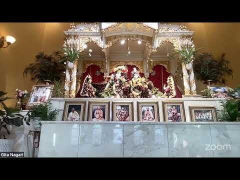 Gita Nagari Daily Srimad Bhagavatam Class, Greetings &-Puja