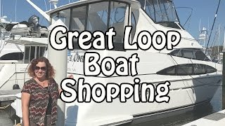 Shopping for our Great Loop Boat