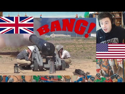 American Reacts Cannon loading in the eighteenth century