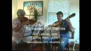 Bartok - Romanian Folk Dances, violin and guitar