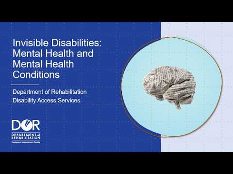 Invisible Disabilities: Mental Health and Mental Health Conditions thumbnail