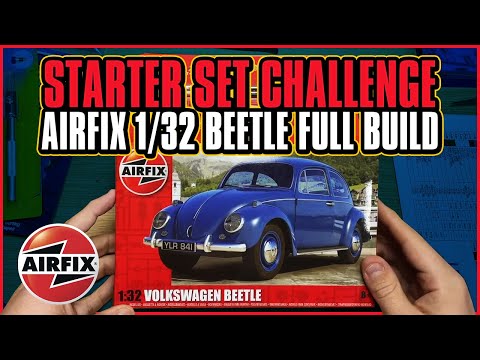 Airfix 1/32 Scale VW Beetle Full Build - Model Minutes' Starter Set Challenge!!