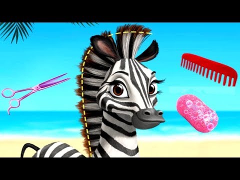 Play Fun Animal Makeover Makeup Kids Games - Baby Jungle Animal Hair Salon 2- Fun Baby Pet Care Game