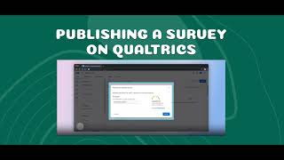 Publishing a Survey on Qualtrics
