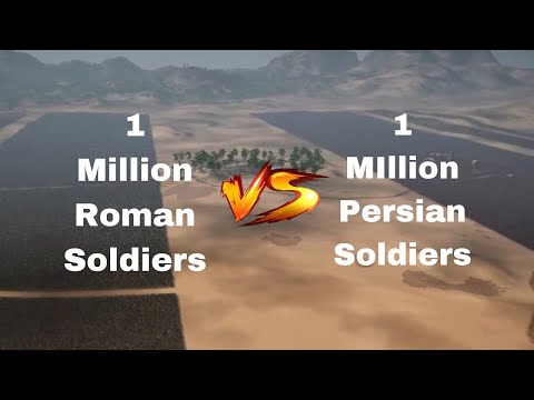 1 MILLION ROMAN Soldiers VS 1 MILLION PERSIAN Soldiers - Ultimate Epic Battle Simulator 2