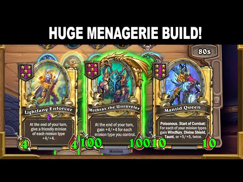 HUGE Passive Scaling Menagerie Build After Nerfs & Buffs! | Christian Hearthstone Battlegrounds