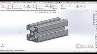 Herramienta extruir   Aprende a hacer un perfil de aluminio SolidWorks