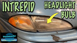 How to replace headlight bulbs on Intrepid 1993 1994 1995 1996 1997 Chrysler Dodge (Ep 284)