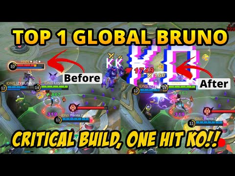 Unstopabble Bruno Build Critical Damage 2021 Top 1 Global Bruno Mobile Legends