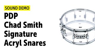 Video thumbnail for PDP | Chad Smith Signature | Acryl Snares - Sound Demo by Drums Bonedo