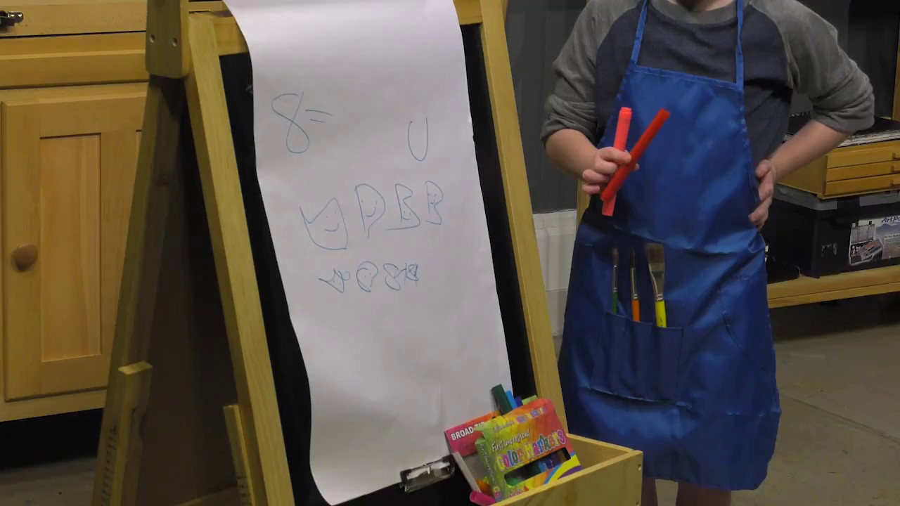 Watch video Fundamentals Children's Easel w/ Paper Roll Visual Commerce #2 Now Fundamentals Children's Easel w/ Paper Roll Visual Commerce #2