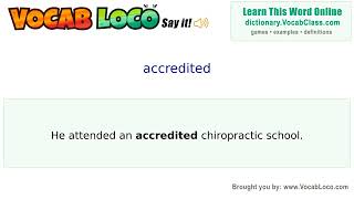 Video thumbnail for accredited