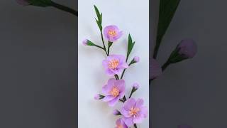 Apricot Blossom Crepe Paper - How To Make Apricot Blossom Flower From Crepe Paper - Paper Craft