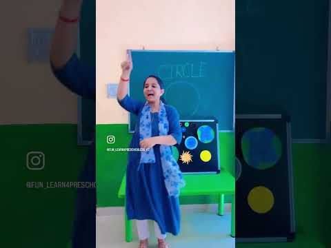 Circle song #preschoolteacher #circleshape #learnshapes #learnshapesforkids #preschoollearning