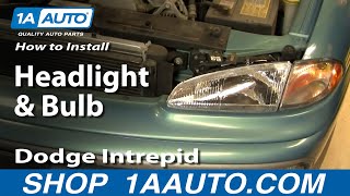 How to Replace Headlight and Bulb 93-97 Dodge Intrepid
