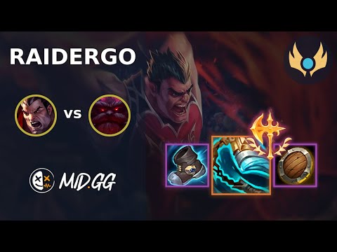 MID.GG: [ RaiderGO ] Darius TOP vs Ornn | KR CHALLENGER | LOL Season 2025