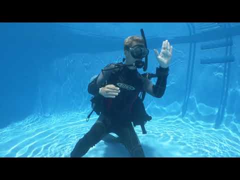 18 Remove and replace scuba unit underwater