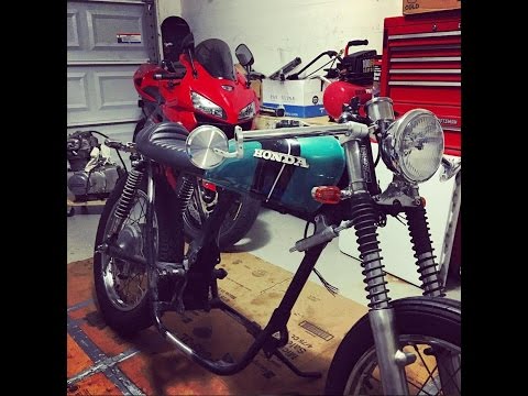 72 Honda CB350 Cafe Racer Build - Part #5 - Fabrication Complete - Ready for Powder Coating!