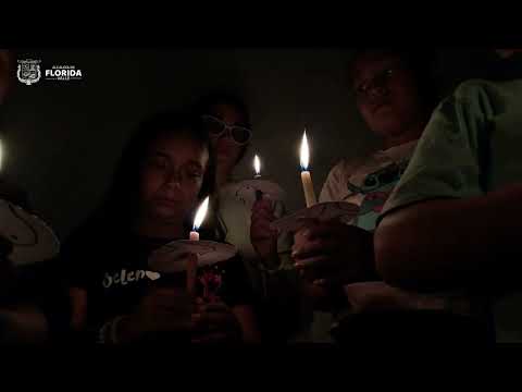 Celebración noche de velitas en Florida, Valle