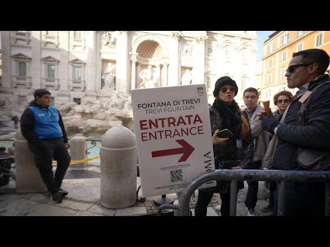 Los visitantes tendrán que pagar entrada para acceder a la Fontana di Trevi en Roma | AFP