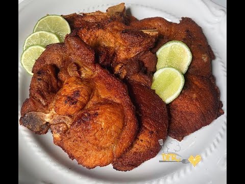 Chuletas De Cerdo Fritas /  Chef Darianny