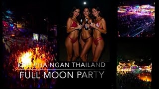 INSANE Full Moon Party in Thailand! 🔥 Drone Captures Thousands on the Beach!
