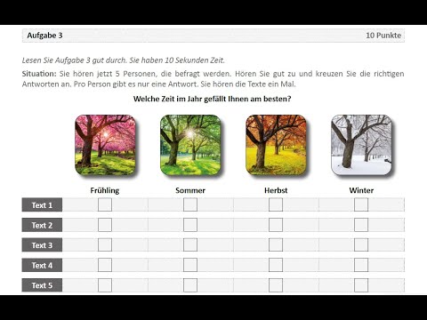 ÖSD A1 Modellsatz Nr. 17 - HÖREN (AUFGABE 1/2/3) !NEU!